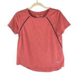 Under Armour Womens Tech Training Top T Shirt Short Sleeve Orange S